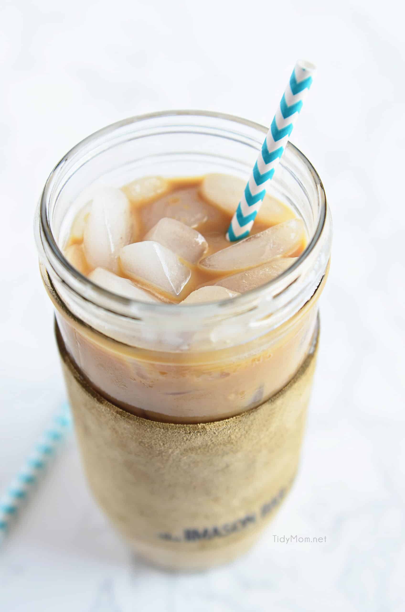 Cute Hearts Iced Coffee Cup Cold Brew Valentine's Day 