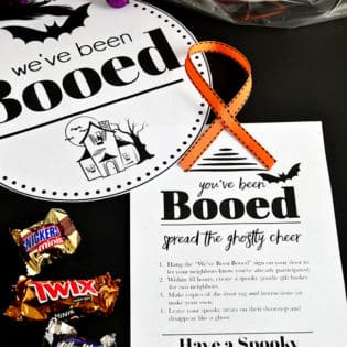 You’ve Been Booed free printables for Halloween Boo Basket at TidyMom.net