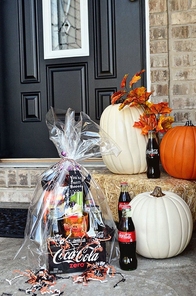 Coca-Cola Halloween Boo Basket with free You’ve been Booed printable at TidyMom.net