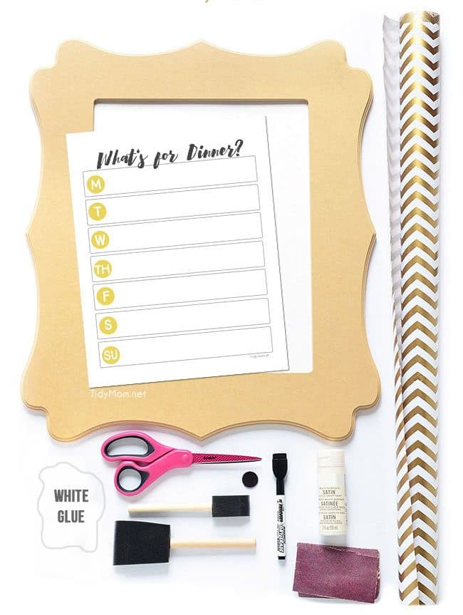 Free Printable Dry Erase Menu Board - Tatertots and Jello