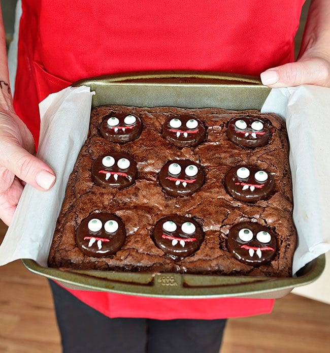 Fun Halloween Vampire Brownies