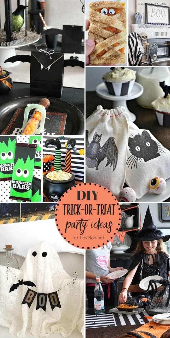 Fun and Easy DIY Trick-or-Treat Halloween Party Ideas at TidyMom.net