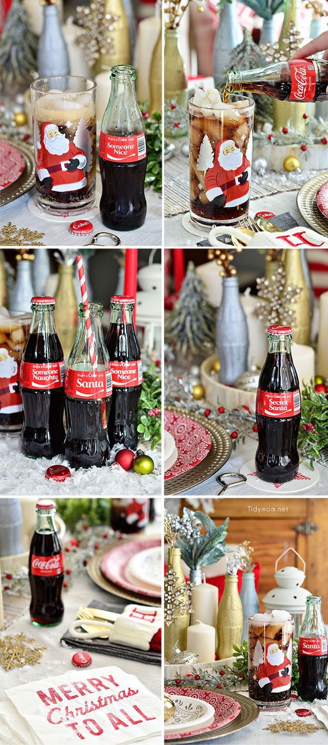 Share a Coke with Santa, Your Secret Santa, Someone Nice or Someone Naughty this Christmas holiday! details at TidyMom.net