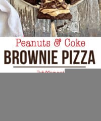 brownie pizza photo collage