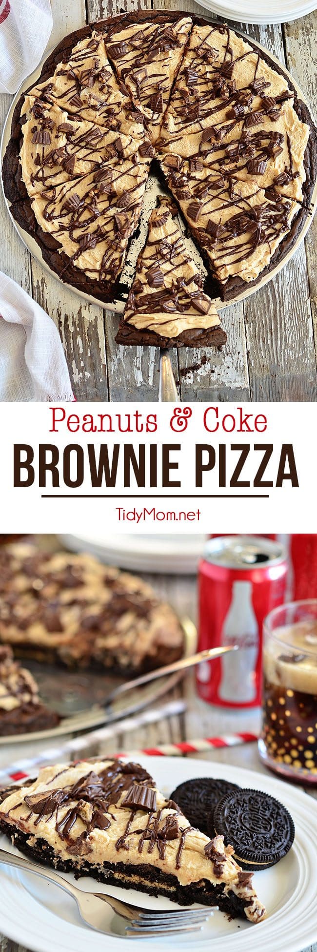 Brownie Pizza photo collage