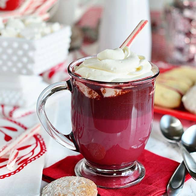 Valentine's Day Pink Hot Chocolate Recipe - Lifestyle of a Foodie