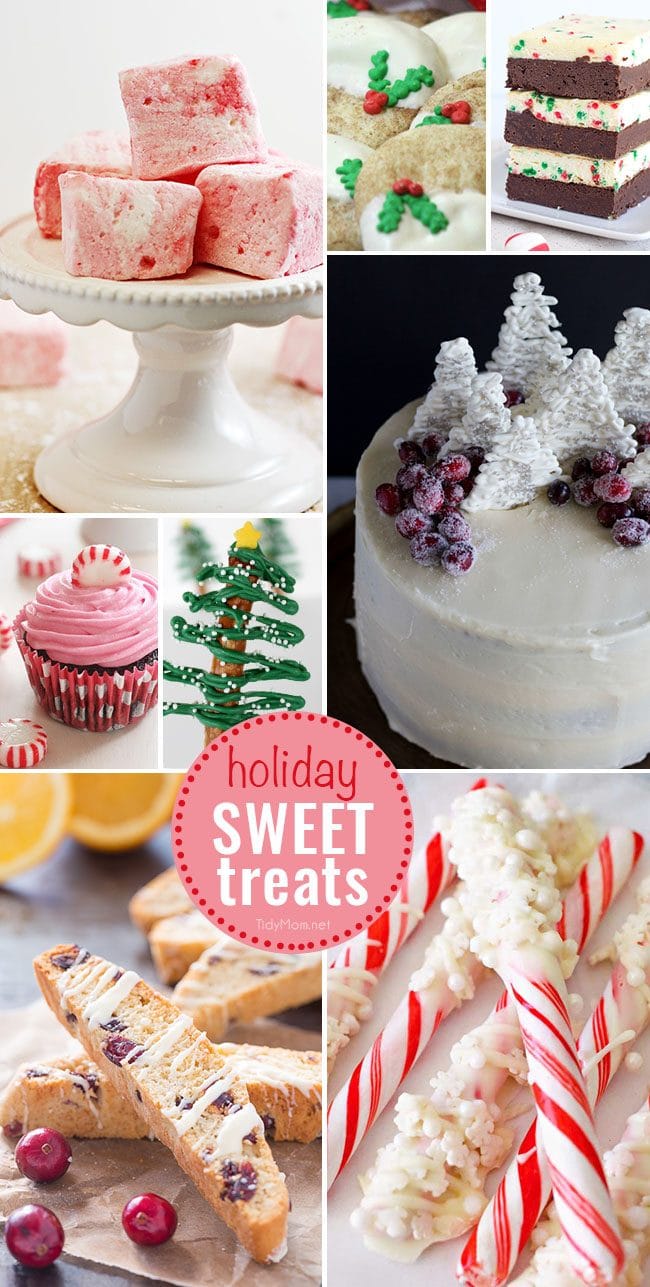 Holiday Sweet Treats to make and enjoy! Details at TidyMom.net