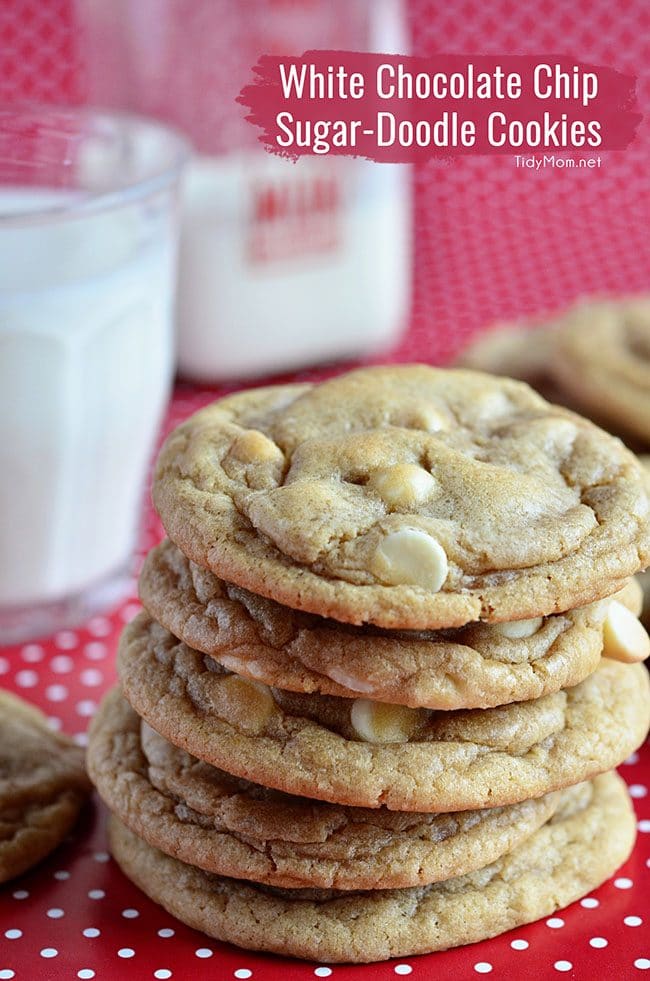 White Chocolate Sugar Cookies Recipe ~ two sugar bugs