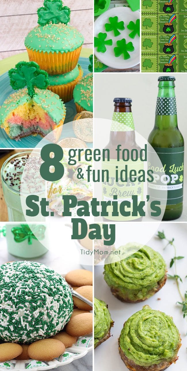 8 Green Food & Fun Ideas For St. Patrick’s Day at TidyMom.net