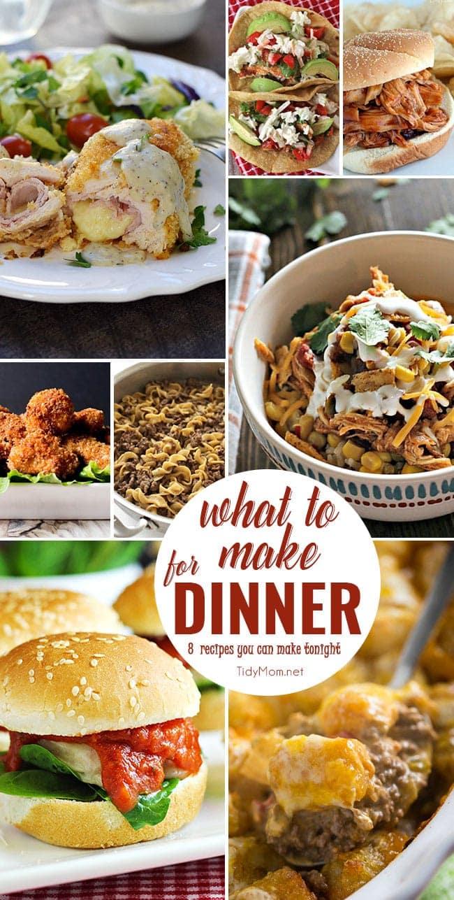 What to Make for Dinner?! Click to get 8 easy recipes you can make tonight!