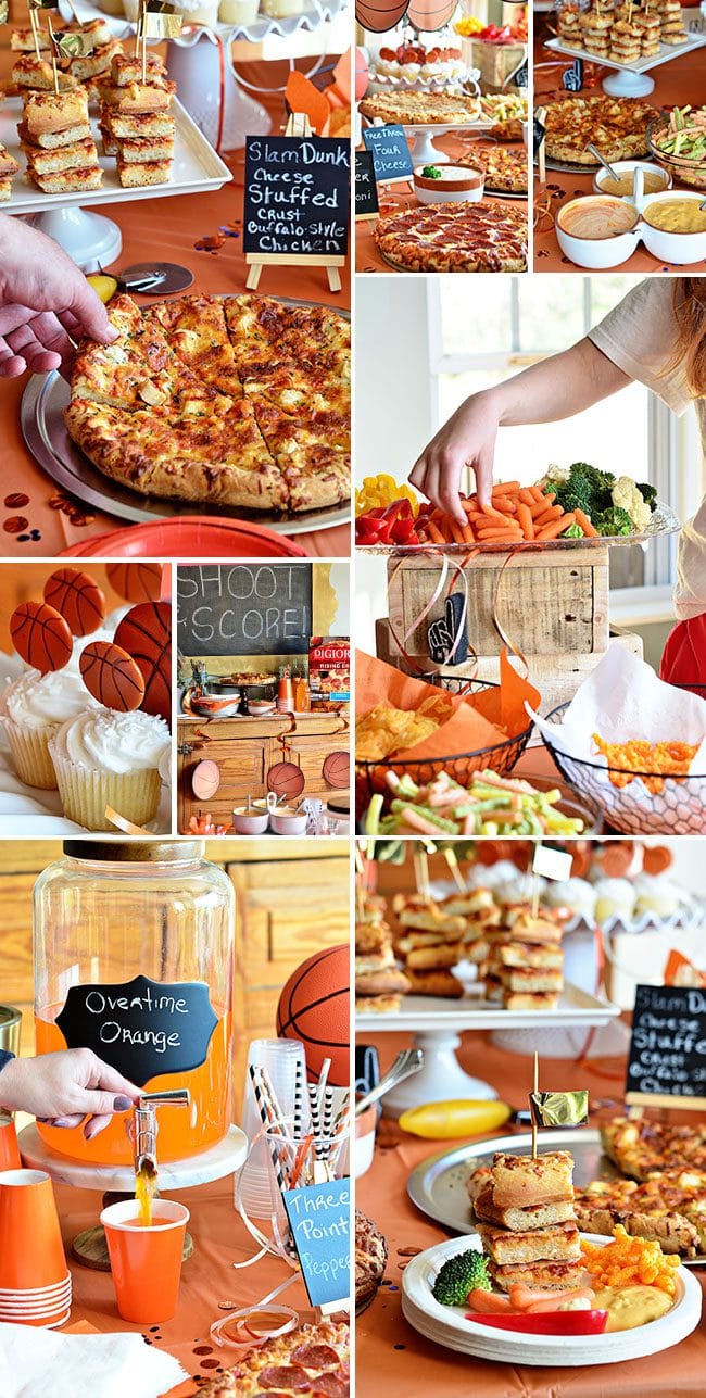 Throw a Basketball tournament watch party at home! Serve oven-readypPizza, several dipping sauces, chips, veggies and cupcakes for stress free planning. ROASTED GARLIC AIOLI RECIPE at TidyMom.net