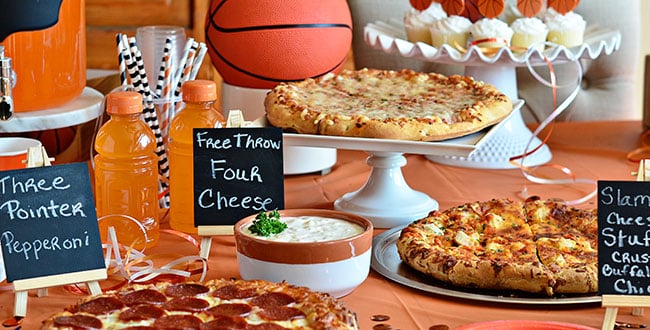 hrow a Basketball tournament watch party at home! Serve DiGIORNO Pizza, several dipping sauces, chips, veggies and cupcakes for stress free planning. ROASTED GARLIC AIOLI RECIPE at TidyMom.net