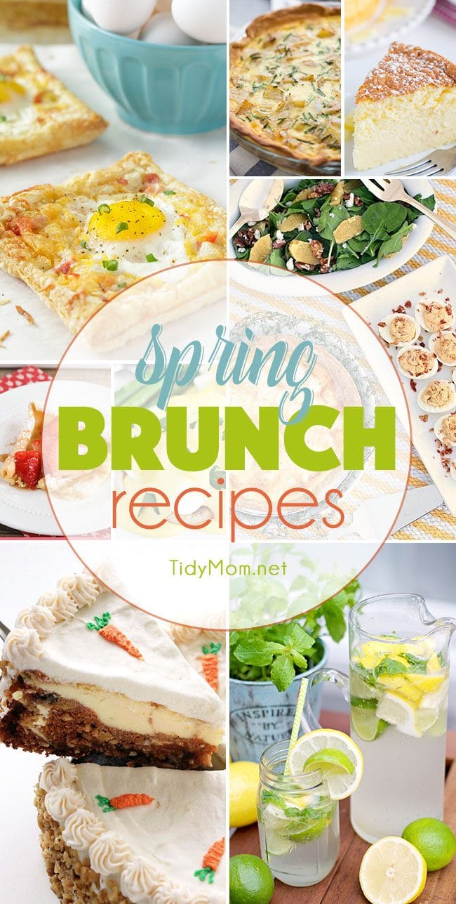 Spring Brunch Recipes at TidyMom.net