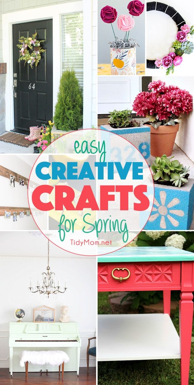 Easy Creative Crafts for Spring.