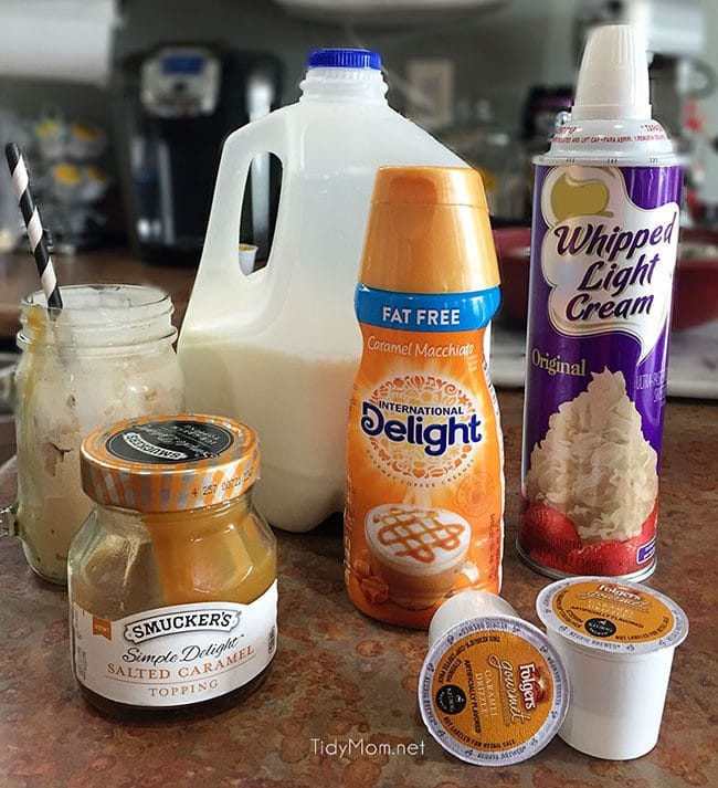 Salted Caramel Fappuccino recipe ingredients
