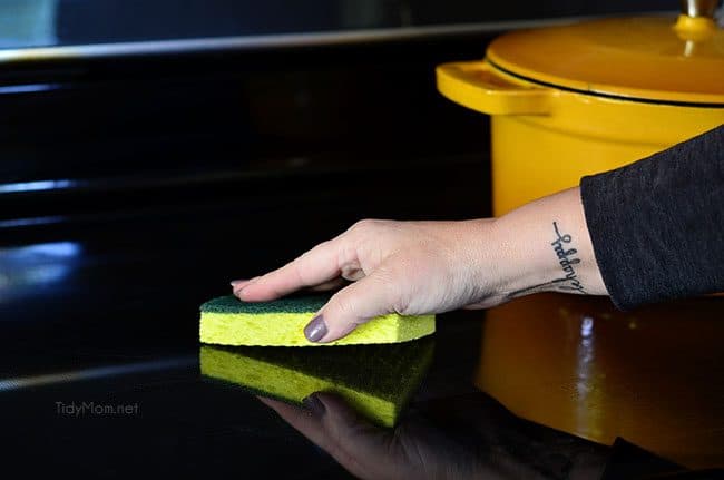Scotch-Brite Heavy Duty Scrub Sponge  cleaning sponges that work in any room in your house. From floors, to tile, to dusty shelves and pots and pans, if you were only going to use one tool for all of your cleaning needs, this should be it.