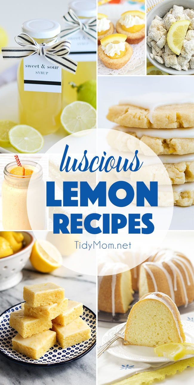 Luscious Lemon Recipes to make this spring and summer!