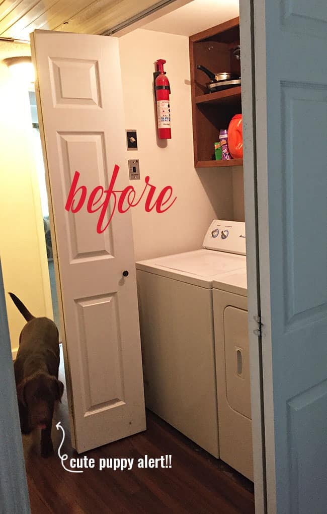 Laundry Room Closet Makeover