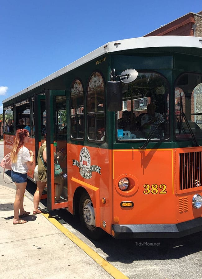 Old Towne Trolley Tours Savannah GA . More Savannah Sightseeing at TidyMom.net