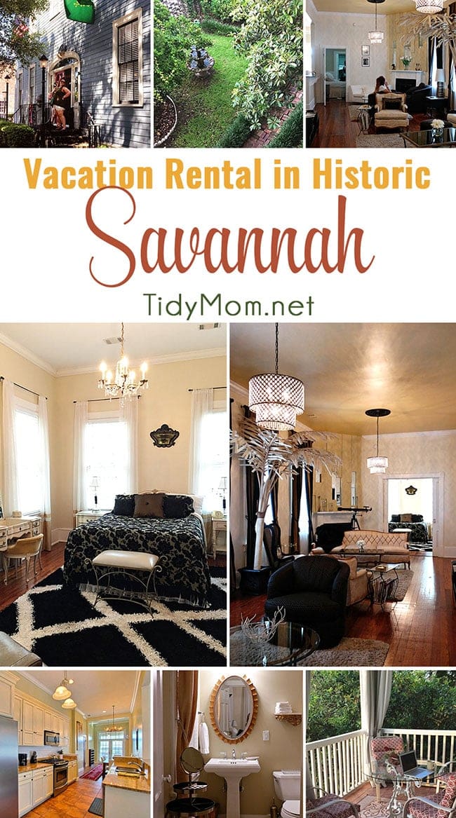 SouthernBelle Vacation Rentals - The Champagne Suite in Historic Savannah, just a few blocks from the river.