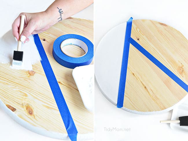 DIY Color Block Tray tutorial steps 3-4