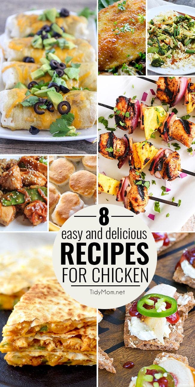 8 Easy and Delicious Recipes for Chicken at TidyMom.net