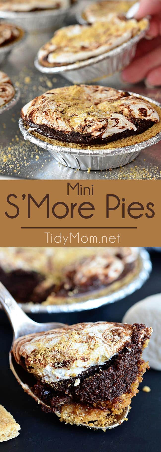 Mini S’more Pies photo collage