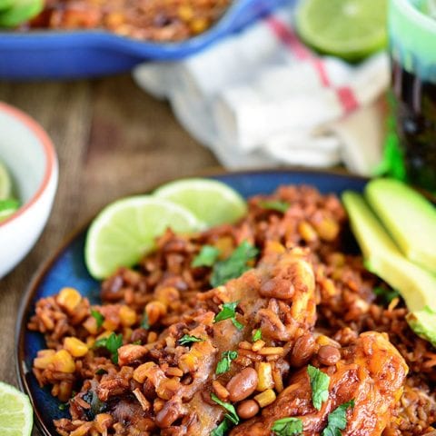 This one-skillet dinner blends barbecue sauce, pan fried chicken, BUSH’S® Homestyle Baked Beans and rice to create a satisfying meal that’s ready in about 30 minutes. The perfect easy weeknight recipe for families. Find the recipe at TidyMom.net