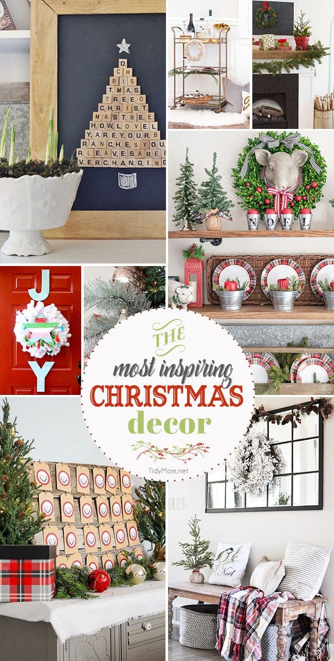 The most inspiring Christmas decor of the season! visit TidyMom.net for details