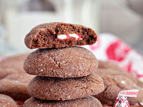 Peppermint Sugar Cookie Cups {Surprise Inside!}