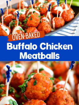 chicken meatballs with party toothpicks