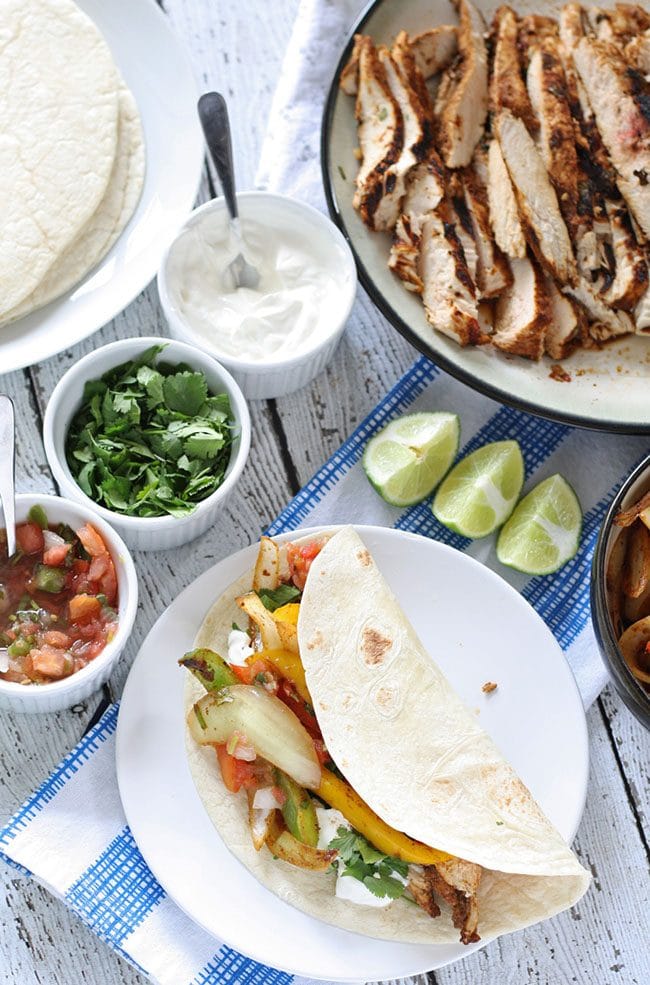 Game Day Party Plan Chicken Fajitas