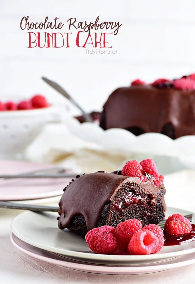 Chocolate Raspberry Bundt Cake