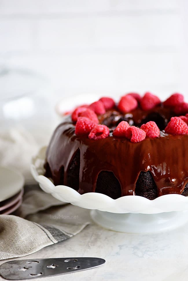 Chocolate Raspberry Bundt Cake (VIDEO) TidyMom®