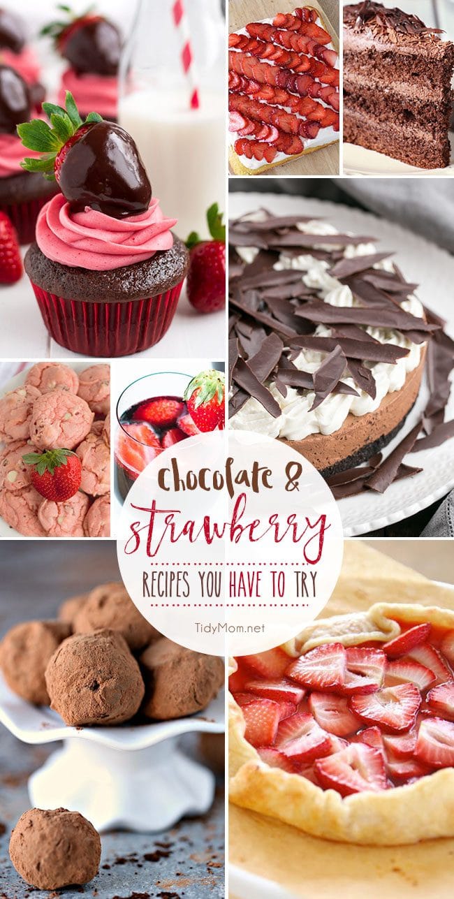 When you need a dessert that is sure to impress, you can’t go wrong with Chocolate and Strawberry recipes. Together or all on their own, they’re always a hit from cupcakes and truffles, to tarts, cakes, cookies and more! Get 8 Chocolate and Strawberry Recipes you have to try at TidyMom.net