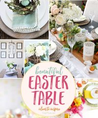 Beautiful Easter Table Ideas to inspire you at TidyMom.net