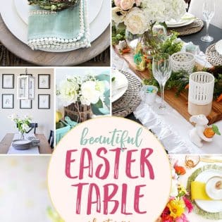 Beautiful Easter Table Ideas to inspire you at TidyMom.net