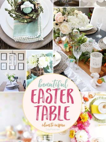 Beautiful Easter Table Ideas to inspire you at TidyMom.net