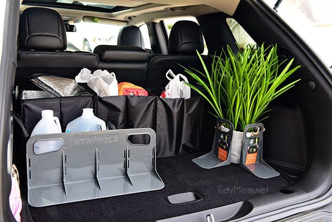 Clever ideas and tips for car organization at TidyMom.net