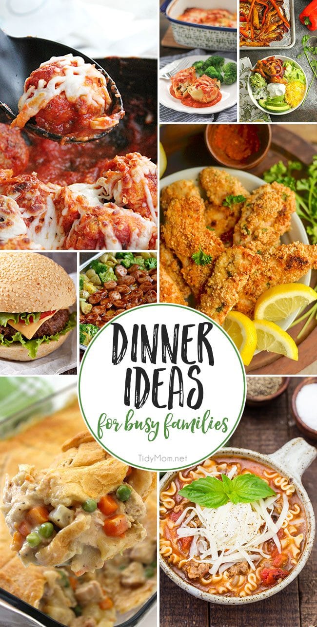 Dinner Ideas For Busy Families That They Will Love TidyMom 