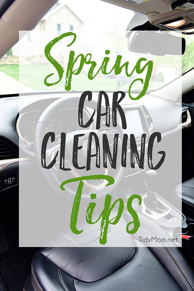 It's time to spring clean the car.  The winter months can wreak havoc on your car's exterior and interior. The change of season is the perfect time to detail your car, from top to bottom! Spring Car Cleaning Tips at TidyMom.net