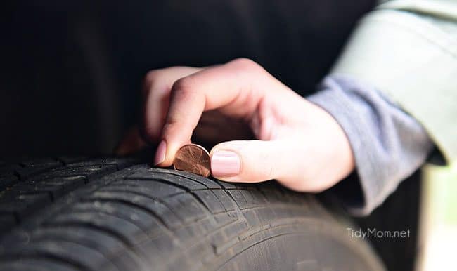 It's time to spring clean the car.  The winter months can wreak havoc on your car's exterior and interior. The change of season is the perfect time to detail your car, from top to bottom! Spring Car Cleaning Tips at TidyMom.net Use a penny to check your tire treads