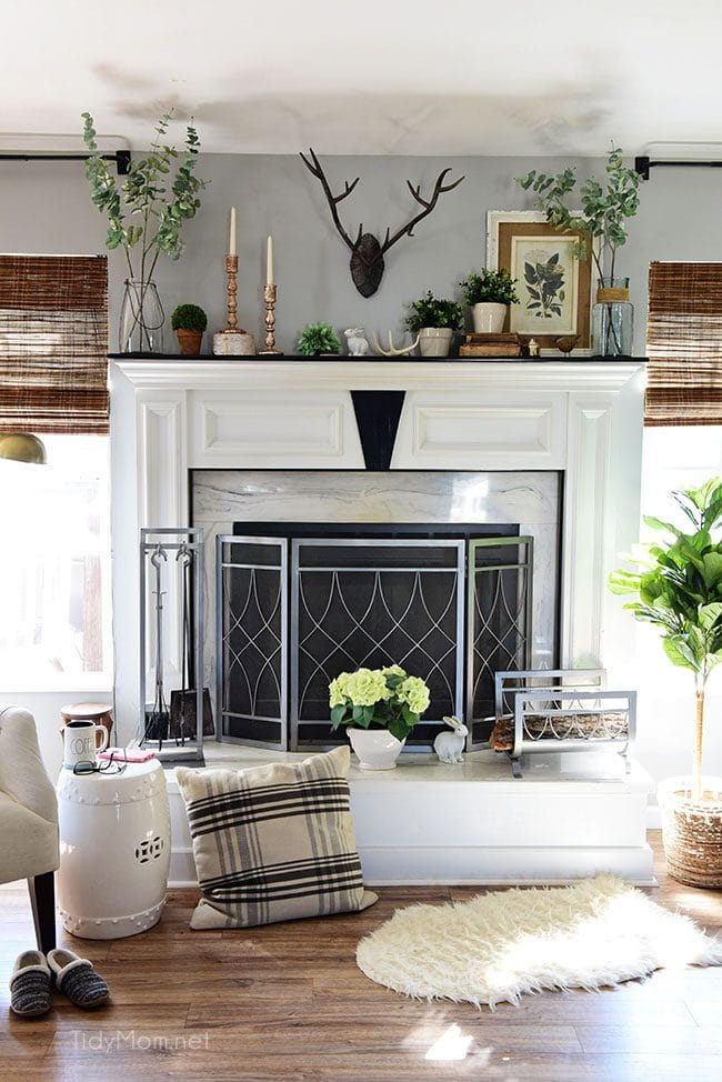 Transition to Spring Family Room Decor - TidyMom®