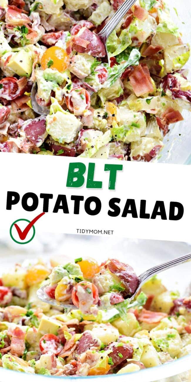 potato salad in a large bowl