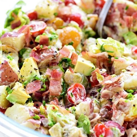 BLT Red Potato Salad with Avocado