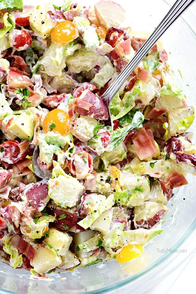 BLT Red Potato Salad with Avocado