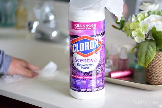 Clorox Scentiva disinfecting wipes and multi-surface cleaner clean, disinfect, deodorize and freshen your home.