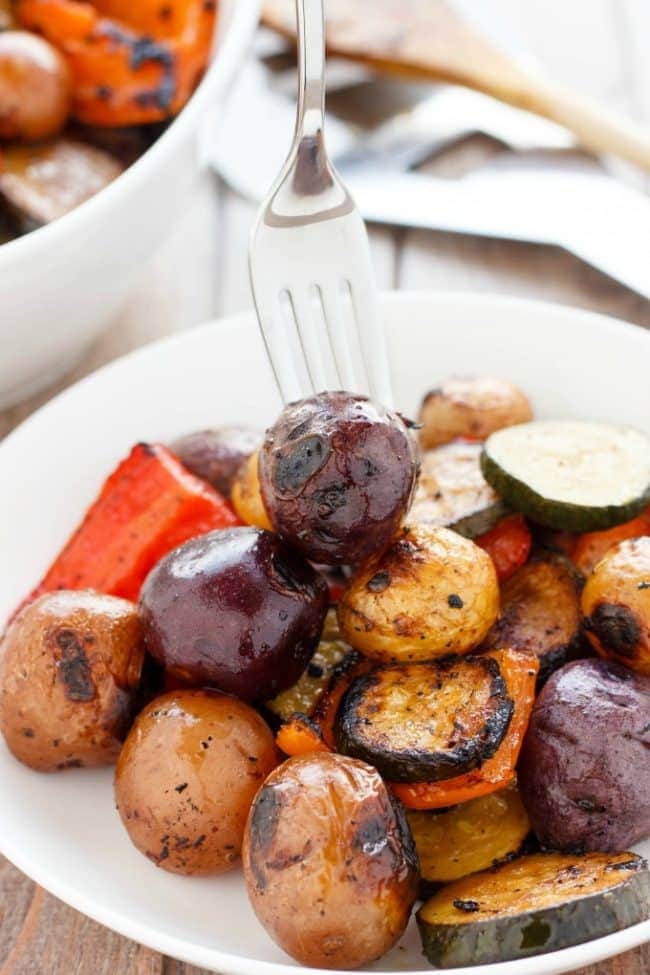 BBQ POTATOES & VEGETABLE MEDLEY from The Cookie Writer