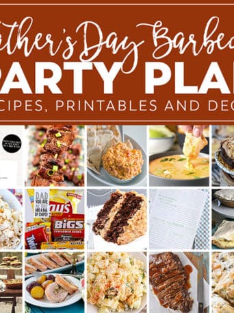 Summer Barbecue Meal Plan for Father’s Day! Tons of great ideas to celebrate Dad this Father’s Day, and any of these recipes would be great for a backyard barbecue this summer! Get the Father’s Day Barbecue Party Plan at TidyMom.net