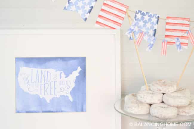 PATRIOTIC PRINTABLE PACK from Balancing Home